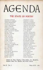 Cookson, Agenda. The State of Poetry. Volume 27, No. 3, Autumn 1989.