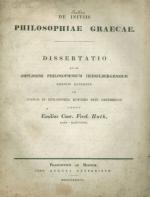 Ruth, De Initiis Philosophiae Graecae.