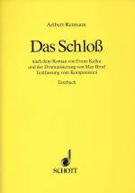 Reimann, Das Schloss. Textbuch.