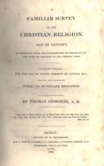 Gisborne, Familiar Survey Of The Christian Religion