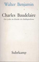 Benjamin, Charles Baudelaire.