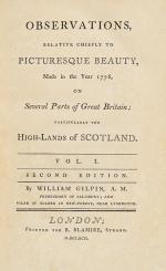 Gilpin / Castle Freke Library – Observations Relative Chiefly to Picturesque Beauty, Made in the Year 1776