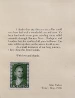 Evita – A Cartoon Version by Alan Parker. association copy of Alan Parker’s “Cartoon Version” of his movie “Evita”