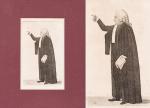Collection of three original engravings [depicting Judges] by scottish caricatur