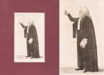 Collection of three original engravings [depicting Judges] by scottish caricaturist and engraver John Kay.