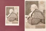 Collection of three original engravings [depicting Judges] by scottish caricaturist and engraver John Kay.