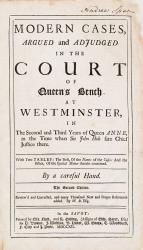[Farresley, Modern Cases, Argued and Adjudged in the Court of Queen’s Bench at Westminster