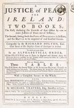 Bolton, A Justice of Peace for Ireland: Consisting of Two Books.
