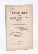De Eupolidis Maricante sive de Aristophane accusatore et Eupolide Plagii Reo.