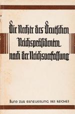 Kleine Sammlung mit drei (3) Publikationen zur Reichsverfassung