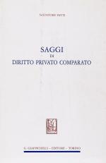 Patti, Saggi di Diritto Privato Comparato.