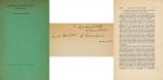 Mannheim - German Sociology (1918 - 1933) - [Signed and Inscribed offprint - Presentation-copy