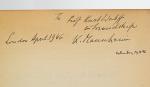 German Sociology (1918 - 1933) - [Signed and Inscribed offprint - Presentation-c