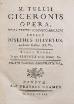 Cicero, Opera, cum delectu commentariorum. Edebat Josephus Olivetus