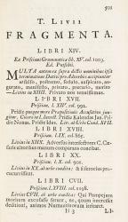 Livy / Titus Livius. Historiarum quod exstat, cum integris Joannis Freinshemii [Johann Freinsheim] Supplementis.