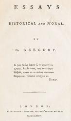 Gregory, Essays - Historical and Moral.
