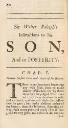 Raleigh, Sammelband of Writings by Sir Walter Raleigh: Remains of Sir Walter Raleigh : Maxims of State