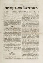 Anonymous. The Law Recorder: Containing Reports of Cases and Proceedings in the Courts of Law and Equity
