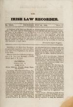 Anonymous. The Law Recorder: Containing Reports of Cases and Proceedings in the Courts of Law and Equity