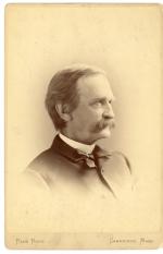 Collection of four vintage cabinet photographs of Harvard University Professors (19th century). 