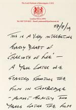  A xeroxed copy of the second draft of “Chariots of Fire”, which David Puttnam s