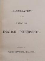 Heywood, Illustrations of the Principal English Universities. [With several Aqua