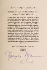 Thomas Mann / Otto Nückel  -  Der kleine Herr Friedemann [signiert]