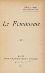 Faguet, Le Féminisme.