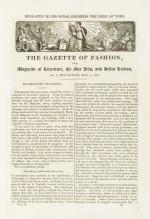 Lady Mary Wortley Montagu / Westmacott, The Gazette of Fashion, and Magazine of The Fine Arts and Belle Lettres