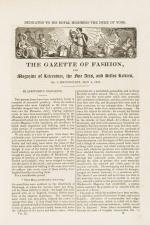 Lady Mary Wortley Montagu / Westmacott, The Gazette of Fashion, and Magazine of The Fine Arts and Belle Lettres