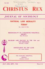 McKevitt, Christus Rex - An Irish Quarterly Journal of Sociology. A Collection o