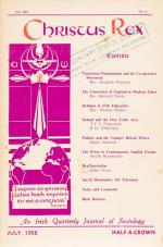 McKevitt, Christus Rex – An Irish Quarterly Journal of Sociology. A Collection of 24 Volumes