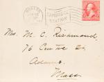 Palmer, Manuscript Letter, signed (MLS) by Alice Freeman Palmer