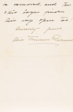 Palmer, Manuscript Letter, signed (MLS) by Alice Freeman Palmer