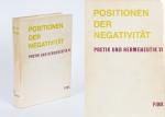 [Paul de Man] Weinrich, Positionen der Negativität.