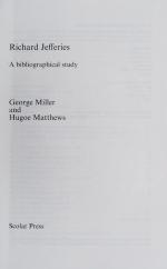 Richard Jefferies – A Bibliographical Study.