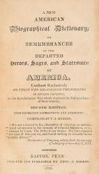 Rogers, A New American Biographical Dictionary; or Remembrancer of the Departed 