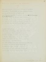 Lescure, Jean / [André Frénaud] - Original Typescript with manuscript annotation