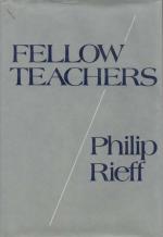 Philip Rieff - Fellow Teachers - Signed and inscribed by Philip Rieff to Sociologist Kurt Heinrich Wolff