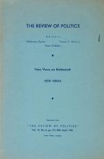 Peter Viereck, Collection of very interesting offprints, pamphlets and reviews