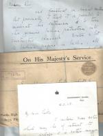 [Luke, Eight - page - Manuscript letter (MLS) to Sir Harry and manuscript evaluation of personnell at Government House (Fiji)