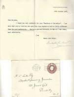 [Luke, Typed Letter Signed (TLS) from the Archbishop of Canterbury, Randall T. Davidson, to Harry Luke