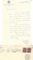 [Luke, Manuscript Letter Signed (MLS) by Valerio Valeri