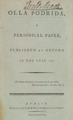 Thomas Monro, Olla Podrida, A Periodical Paper, published at Oxford in the year 1787