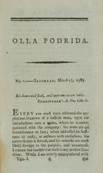 Thomas Monro, Olla Podrida, A Periodical Paper, published at Oxford in the year 1787
