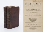 [John Morrison], Poems on Several Occasions by the late Matthew Prior.