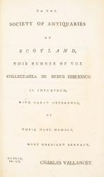 Vallancey, Collectanea de Rebus Hibernicis