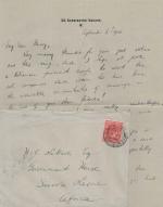 Manuscript Letter Signed / Autographed Letter Signed from one of Luke's old classmates at Eton