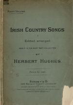 Hughes, Irish Country Songs from the library of Cantor Philip Model