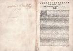 [Horace / Horatius Flaccus Quintus] Fabrini, L’Opere D’Oratio – Poeta Lirico Commentate da Giovanni Fabrini da Fighine 